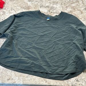 Dark Green Short Sleeve Top